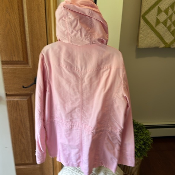 Lands' End Light Pink Jacket with Hood size small - Picture 7 of 9